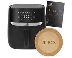 Airfryer XXL 5,7L - Heteluchtfriteuse met Gratis Receptenboek en Handmatige en Automatische Functies