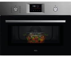 AEG OO5NK40M CombiAir Inbouw Oven met Magnetron - 41L - 1000W Magnetron - Hetelucht - Grill - RVS