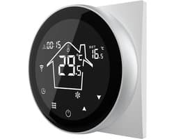 Quality Heating - Elektrische vloerverwarming thermostaat - PRF-80 - Wifi Google Home Amazon Alexa Compatible - Universeel - Programmeerbaar -