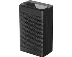 Draagbare binnenverwarmer met thermostaat, 1500W PTC keramische elektrische verwarmer voor slaapkamer, kantoorveiligheidsverwarmer, 12-uurs timer