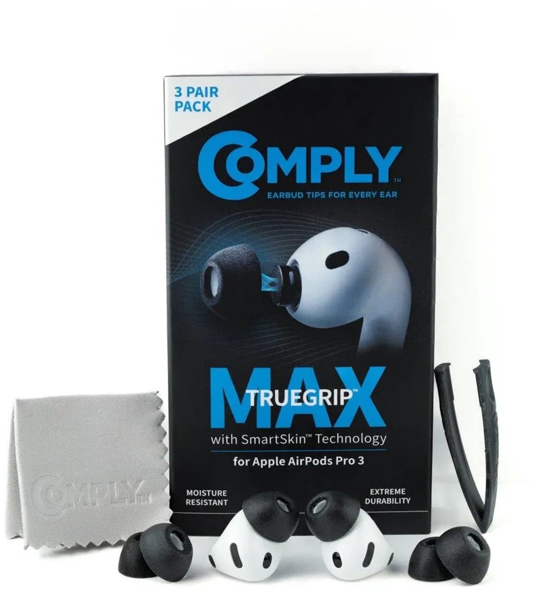 Comply Foam TrueGrip Max voor AirPods Pro 3 - maat MEDIUM, 3 paar — afbeelding 1