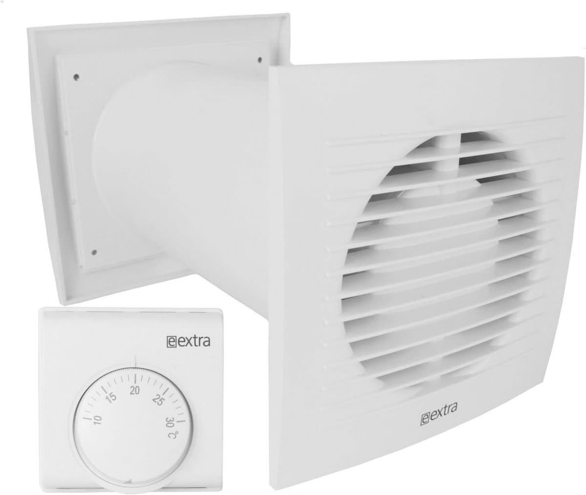 Warmteverdeler ventilator met thermostaat voor optimale warmteoverdracht - Ø 125 mm 1000 mm — afbeelding 1