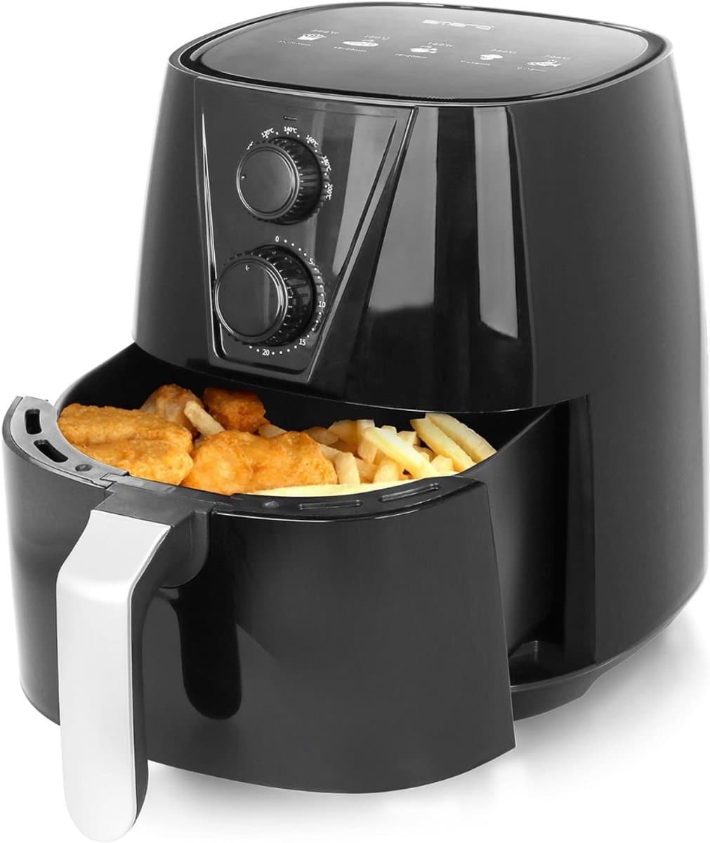 Nexvo® Airfryer xl - Airfryer xxl - Heteluchtfriteuse - Zwart- 26cm x 32cm x 30cm — afbeelding 1