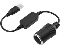 Auto Sigarettenaansteker USB naar 12V Stap Op USB naar 12V Converter Kabel Vrouwelijke Rij Recorder Elektronische Hond Auto Oplader