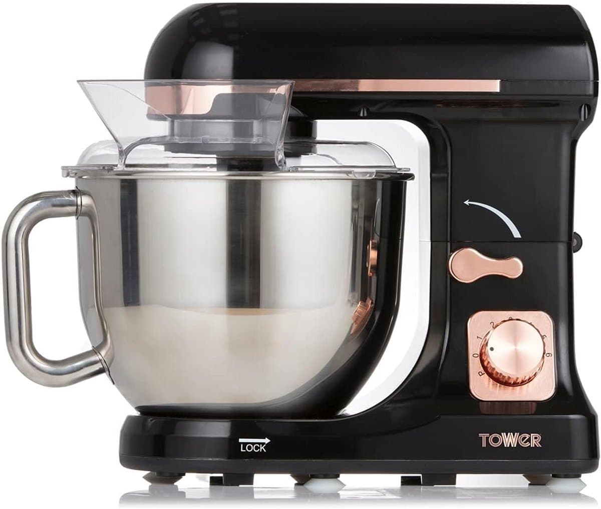Krachtige 3-in-1 Keukenmixer met 1000W, 6 Snelheden en Planetaire Menging — afbeelding 1