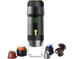 Draagbare Espressomachine 3-in-1 Batterij Camping Koffiezetapparaat voor Onderweg