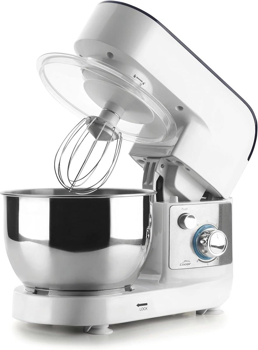 Keukenmixer met Kom en 6 Snelheden voor Menger en Kneedmachine — afbeelding 1