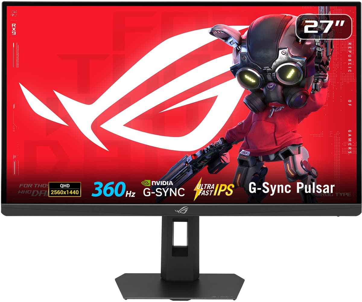 ASUS ROG Strix Pulsar XG27AQNGV - QHD Gaming Monitor - 1ms - 360hz - G-Sync Pulsar-technologie - 27 inch — afbeelding 1