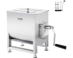 VEVOR Vleesmenger Handmatig 30L Mengmachine voor Vleesverwerking Gehakt