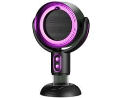 longziming -Draagbare Desktop Afzuigkap - USB Gevoede Ventilator - 2 Snelheidsstanden Voor Aanpasbare Luchtreiniging - 1 Set - Thuis En Onderweg - Paars