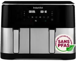 Instant Pot Vortex Dual 11L PFAS-vrije Airfryer - Dubbele mand 7L + 4L - 8-in-1 kookfuncties - EvenCrisp™ Technologie - SyncCook™ & SyncFinish™ - Snelle energiezuinige airfryer voor het hele gezin