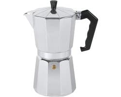 Espresso machine voor 9 kopjes van aluminium