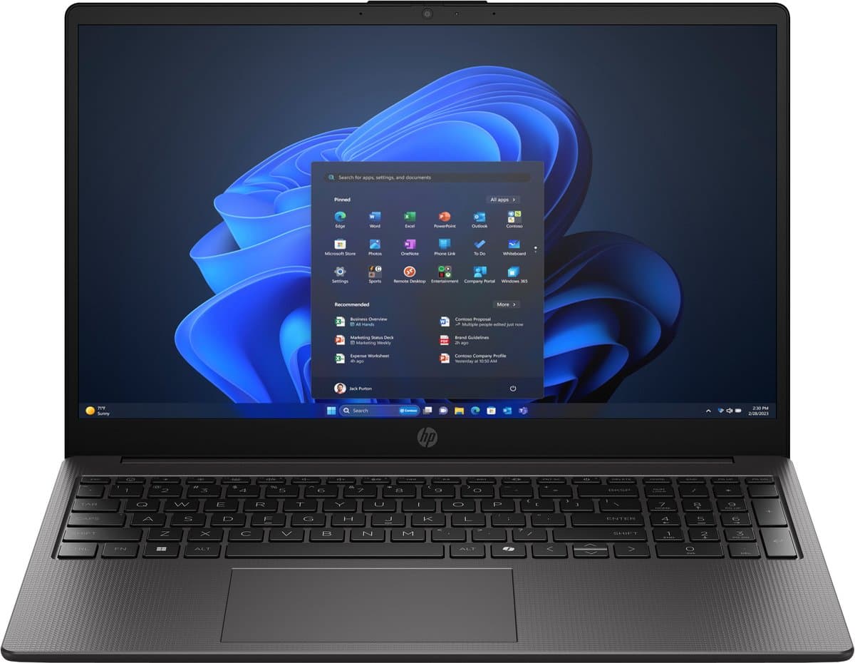 HP 255R G10 AMD Ryzen™ 5 7535U Laptop 39,6 cm (15.6") Full HD 16 GB DDR5-SDRAM 512 GB SSD Wi-Fi 6 (802.11ax) Gratis DOS Zilver — afbeelding 1