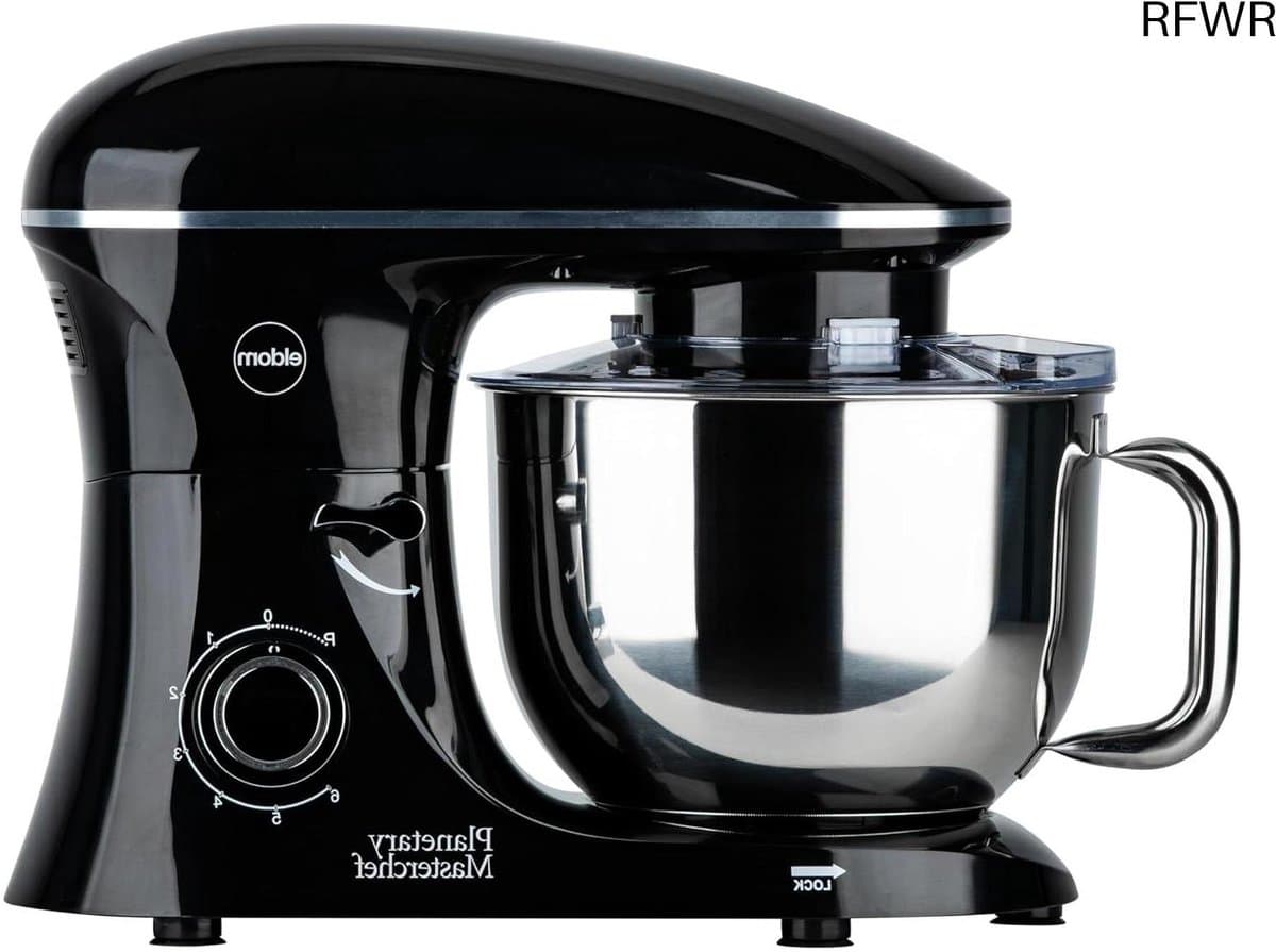 RFWR® Planetaire Mixer met 6,2 Liter Kom - 2200 W, 6 Snelheden, Deegmachine voor Roeren en Kloppen — afbeelding 1