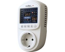 Vultec IQP Thermostaat - Smart Wifi thermostaat - programmeerbaar - Plugin - Stekker