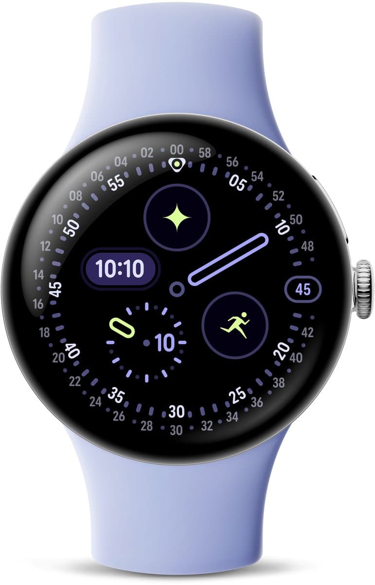 Google Pixel Watch 4 Zilver/Paars 41 mm — afbeelding 1