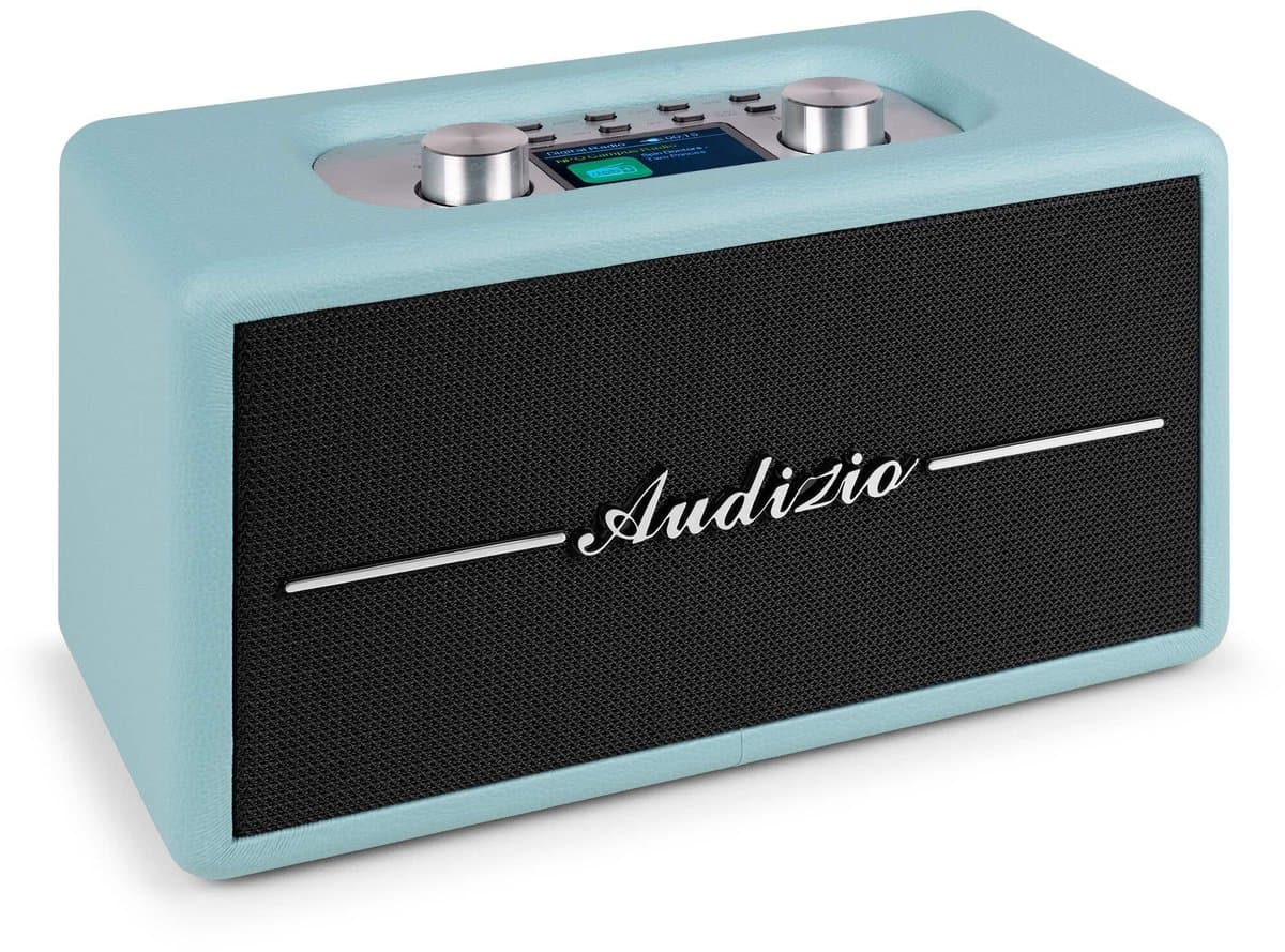 Retro radio - Audizio Tune60 - DAB radio met Bluetooth - Vintage look - DAB+ en FM - Blauw — afbeelding 1