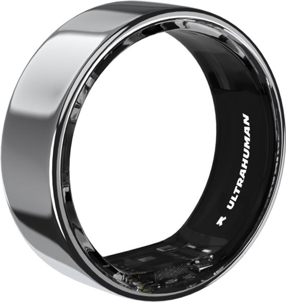 ULTRAHUMAN Ring AIR – Smart Ring | Geen maandabonnement | Bepaal eerst de juiste maat met de Sizing Kit | Slaaptracker - Hartslagmeter - Fitnesstracker – Air Silver – Size 10 — afbeelding 1