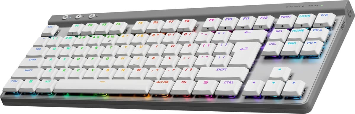 Logitech G515 TKL Lightspeed Gaming Toetsenbord Qwerty Wit — afbeelding 1