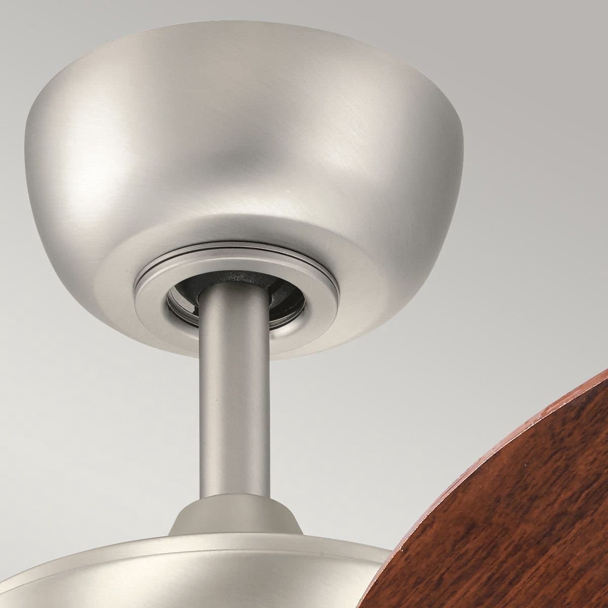 Plafondventilator met verlichting - Canfield - 30in / 76 cm ventilator - geborsteld nikkel — afbeelding 1