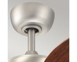 Plafondventilator met verlichting - Canfield - 30in / 76 cm ventilator - geborsteld nikkel
