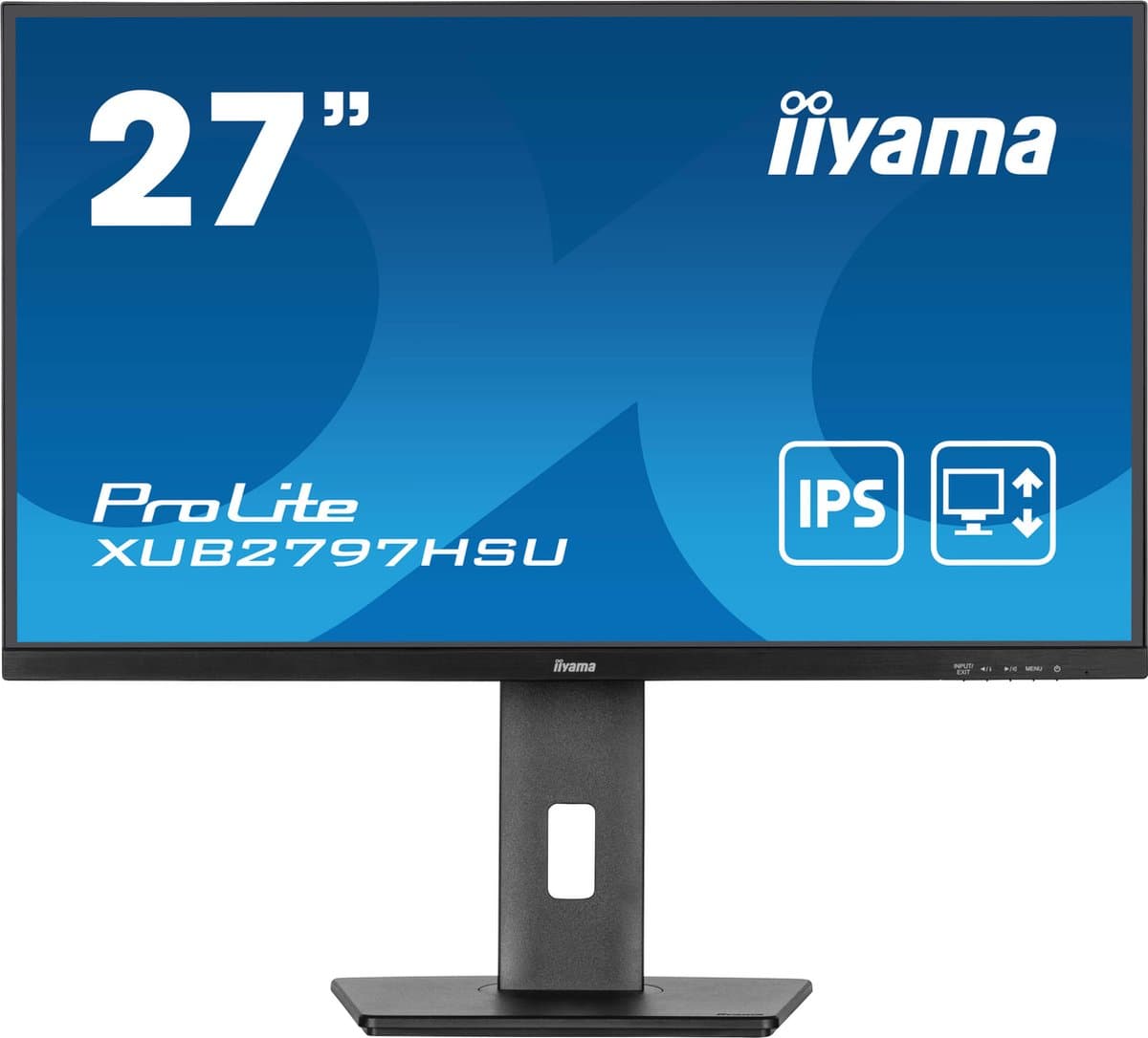 iiyama ProLite XUB2797HSU-B2 - 27 inch - Full HD - IPS - USB-Hub (2x) - Verstelbaar — afbeelding 1