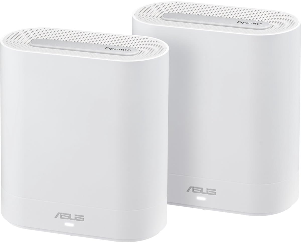 ASUS EBM68(2PK) – Expert Wifi Tri-band (2.4 GHz / 5 GHz / 5 GHz) Wi-Fi 6 (802.11ax) Wit 3 Intern — afbeelding 1