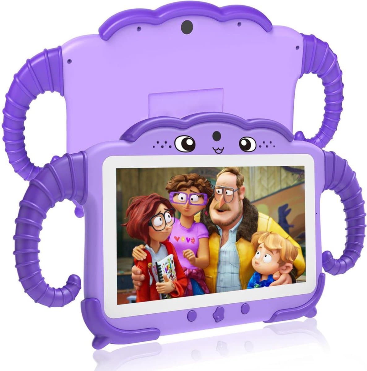 ApexArte® Kindertablet Vanaf 3 Jaar - Tablet Kinderen - Kinderspeelgoed - Lila — afbeelding 1