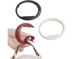 3 stuks tafelhandtashouders, haken voor tas aan tafel, portemonnee om op te hangen, opvouwbare handtashaak voor tafels, voor handtas, tafel, bureau, kantoor, restaurant
