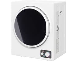 ECTEATOY® Mini Wasdroger 4 kg - Luchtafvoerdroger met 4 Programma's - 2 warmtestanden - 850 W - Sterilisatie tot 65°C - Wit