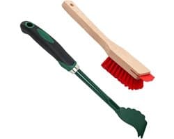 Grasmaaier Schraper - Reinigingsgereedschap Tuin - Gazononderhoud Reinigen - Geïntegreerde Borstel Schraper - 32 cm Lengte - Meerkleurig