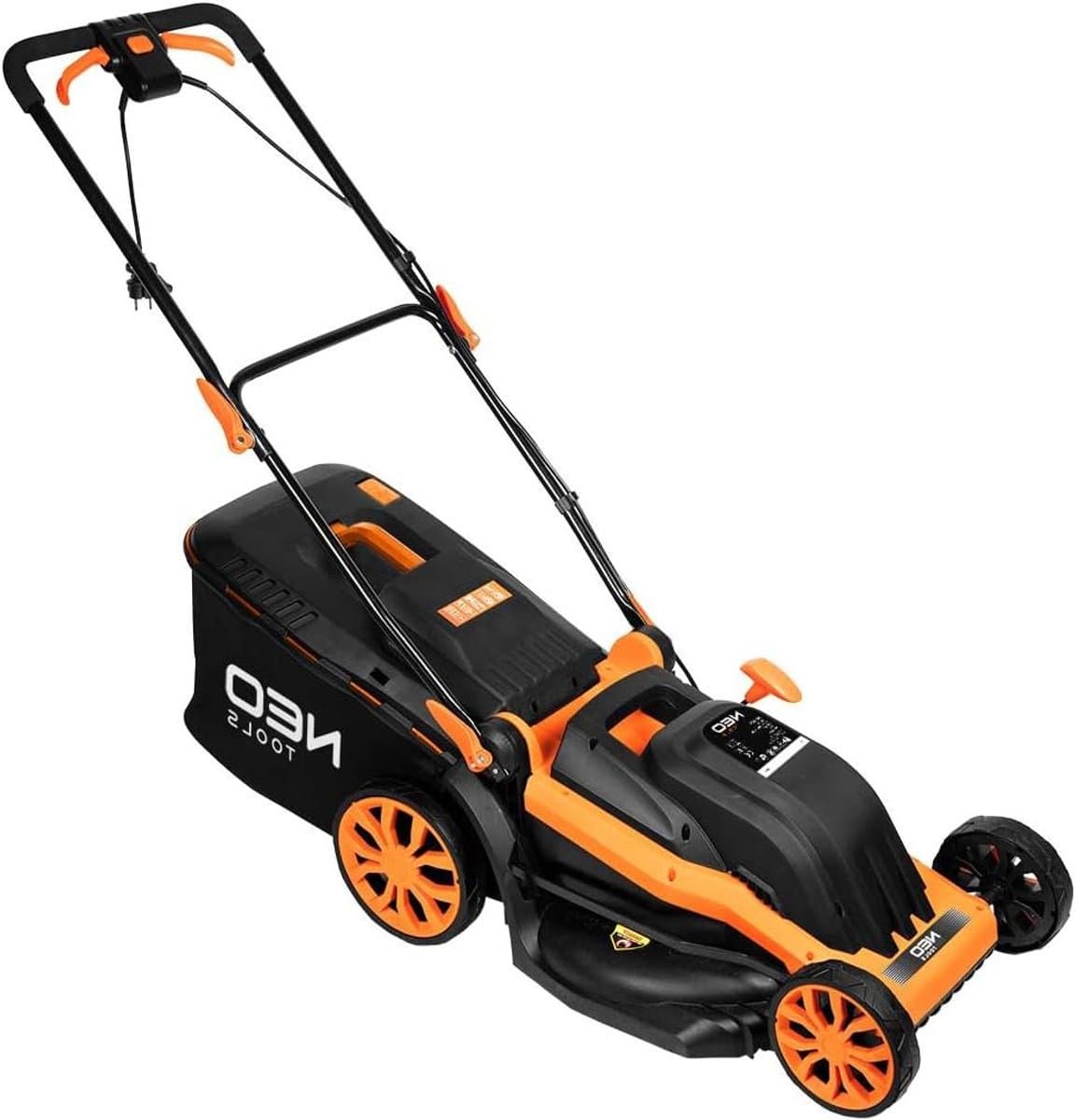 Elektrische Grasmaaier - Grasmaaier Mulchfunctie - Gazon Onderhoud - 44 cm Maaibreedte - 45 liter - Grijs — afbeelding 1