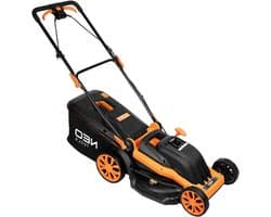 Elektrische Grasmaaier - Grasmaaier Mulchfunctie - Gazon Onderhoud - 44 cm Maaibreedte - 45 liter - Grijs