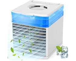 Mini draagbare airconditioner, stille draagbare airconditioner, mini luchtkoelventilator met zacht nachtlampje