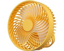 Campingventilator met verlichting, oplaadbare USB-bureauventilator, draagbare kleine ventilator voor in de tent