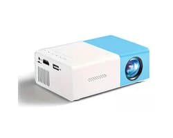 SnelShoppen - YG300 Mini-videoprojector, Mini-led-beamer, 1080P Full HD Overheadprojector, LED Thuisbioscoop, Compatibel met Smartphone, Tablet, Lapto