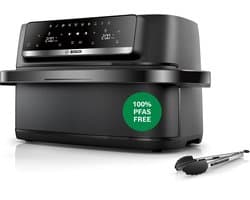 Bosch Serie 4 MAFD490B7 friteuse Dubbel 10 l 2800 W Heteluchtfriteuse Zwart