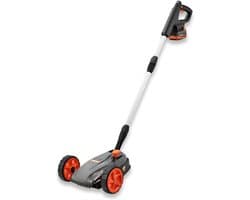 QIN® Grasmaaier Accu - Grasmaaier Elektrisch - Grasmaaier Benzine - Grasmaaier Benzine Zelftrekkend - Grijs/Oranje/Zwart - 55cm x 40cm x 20cm