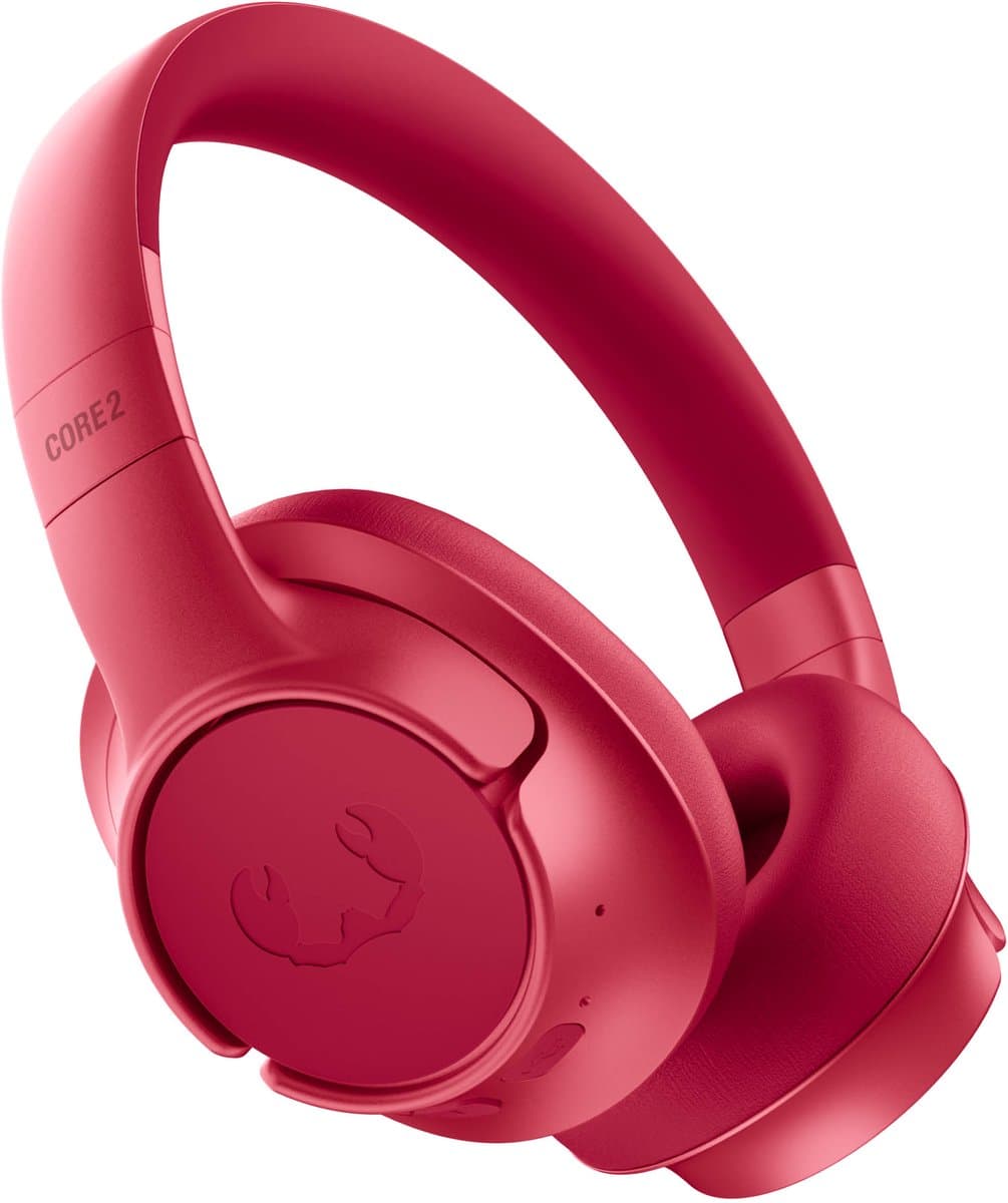 Fresh 'n Rebel Clam Core 2 - Draadloze Bluetooth Koptelefoon met Microfoon - 70 uur Speeltijd - Rijk en helder geluid - Verbind 2 apparaten tegelijk - Personal Sound App - Bekabeld luisteren via USB-C (Berry Red) — afbeelding 1
