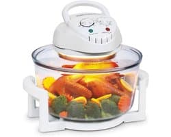 Halogeen Airfryer - Heteluchtoven Airfryer - Gezond Koken - Olievrij Bakken - 12L - Wit