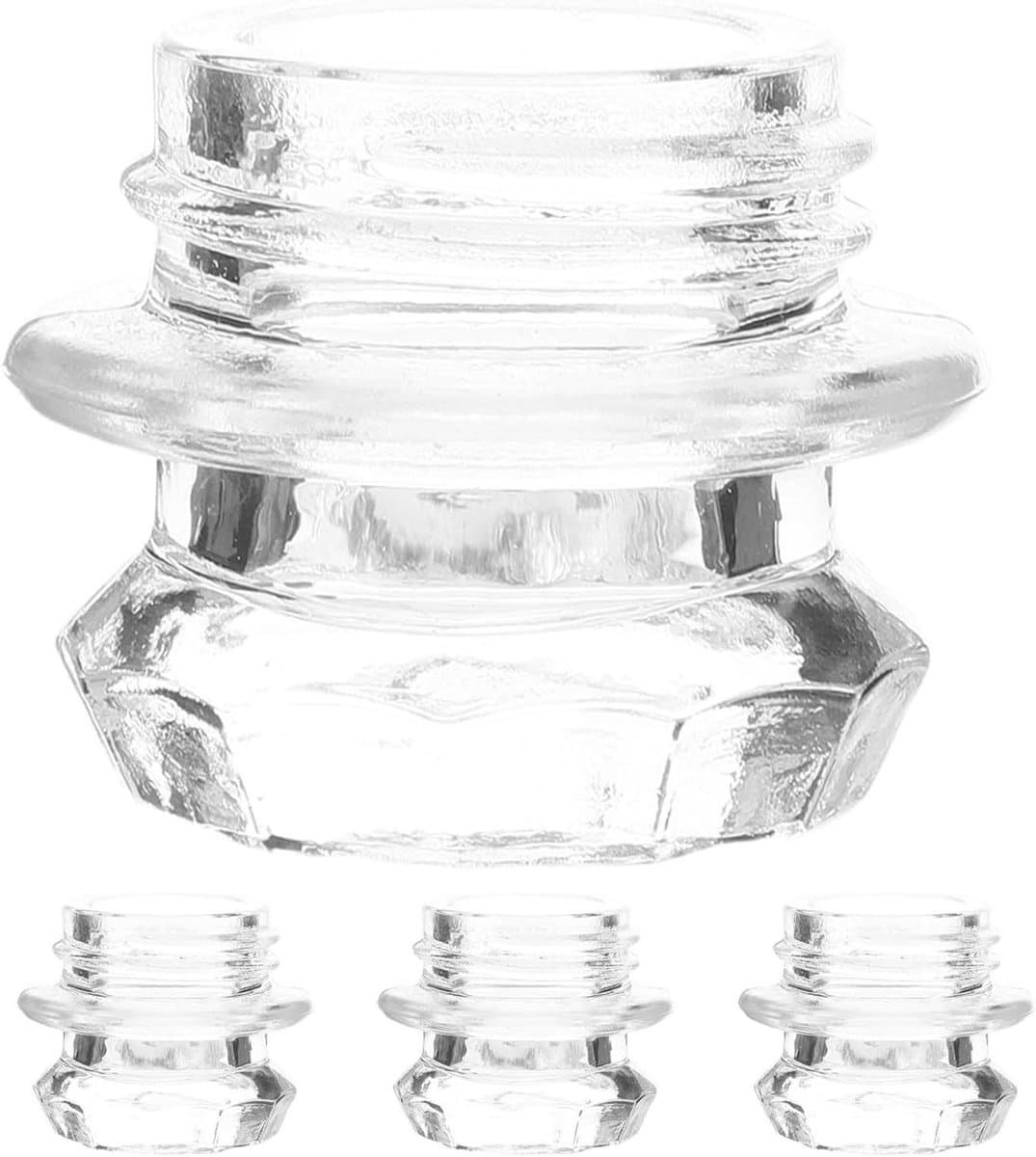 Glazen Percolator Knoppen - Koffiefilter Knoppen - Koffie Maken - Hittebestendig Glas - 4 cm - Transparant — afbeelding 1