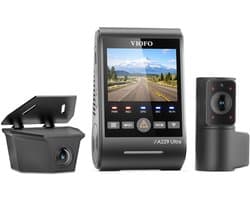 VIOFO A229 Ultra-W 3CH - Dashcam - 4K Voor- & Achtercamera - Waterdichte Achtercamera - Sony STARVIS 2 - Interieurcamera met 210° Kijkhoek