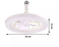 Plafondventilator met LED Verlichting - 3 Snelheden - 360° Roterend - Met afstandsbediening - Wit
