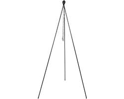 Esschert Design - Driepoot met ketting - Haardvuur accessoires - Staal - Zwart