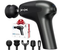 Massage Gun, Mini Spier Massage Pistool, Draagbare Massager Massagepistool Percussie Deep Tissue Spiermassager Handmassageapparaat met 10mm Amplitude en 5 Massagekoppen