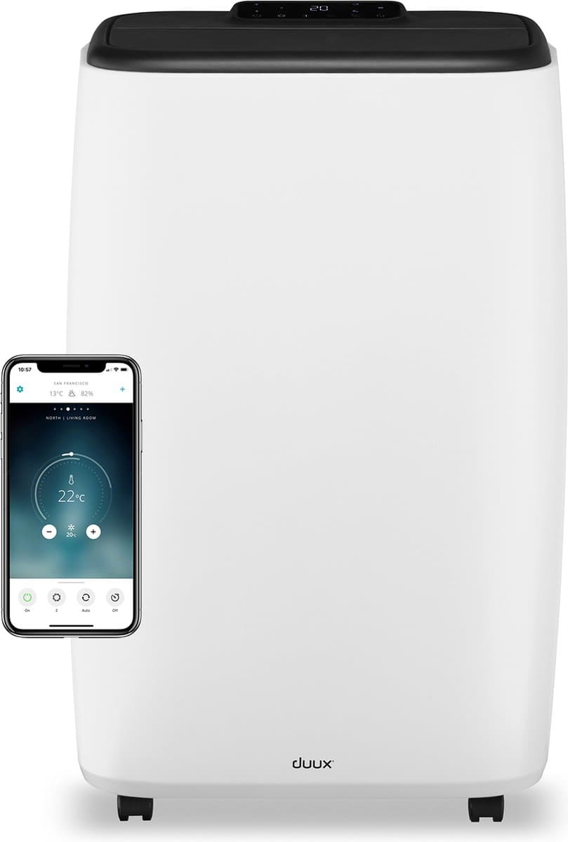 Duux North Smart Mobiele Airco - 18K BTU - Mobiele Airconditioning met Nachtmodus - Wit — afbeelding 1