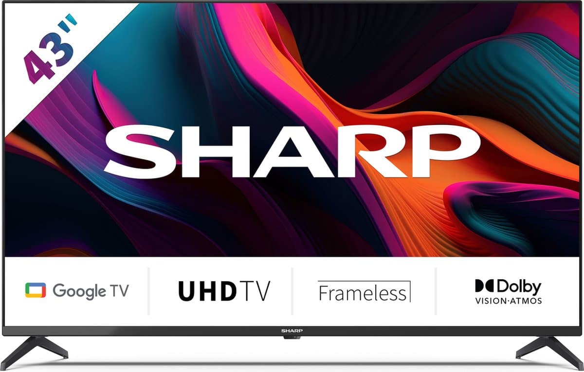 Sharp 43GL4260E - 43 inch - 4K UHD LED TV met Google TV — afbeelding 1