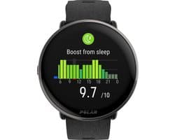 Polar Ignite 3 Titanium - Fitness Smartwatch & GPS Activity Tracker - Siliconen Zwart - S-L