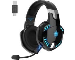PHOINIKAS G2000 Max - 2.4GHz Draadloze Gaming Headset - met microfoon - Over-ear Koptelefoon - Nintendo Switch/PS4/PS5/PC/Xbox - Zwart