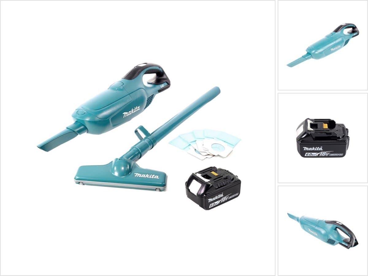 Makita DCL 182 G1 accustofzuiger 18 V + 1x accu 6,0 Ah - zonder oplader — afbeelding 1